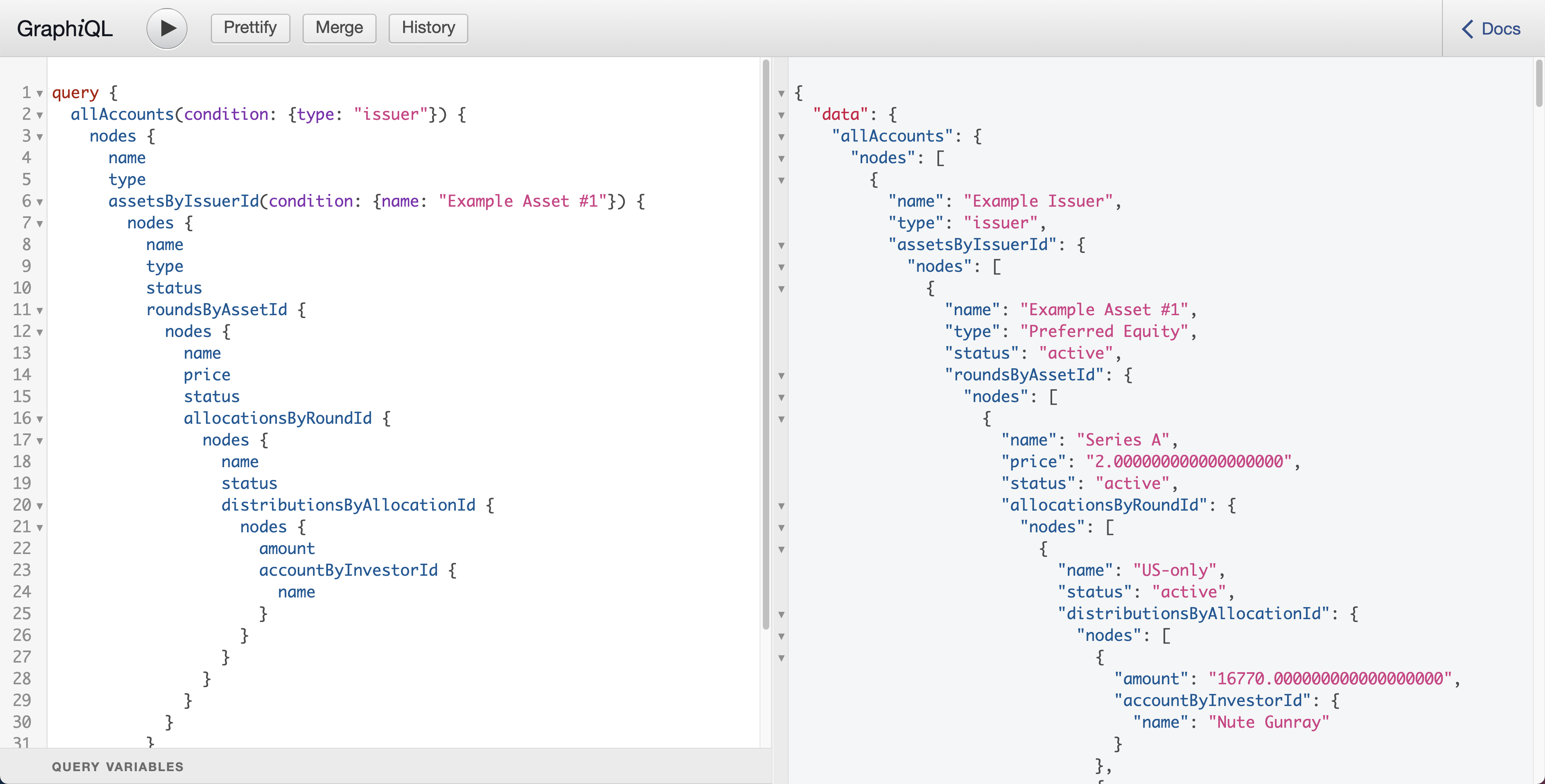 Query Assets