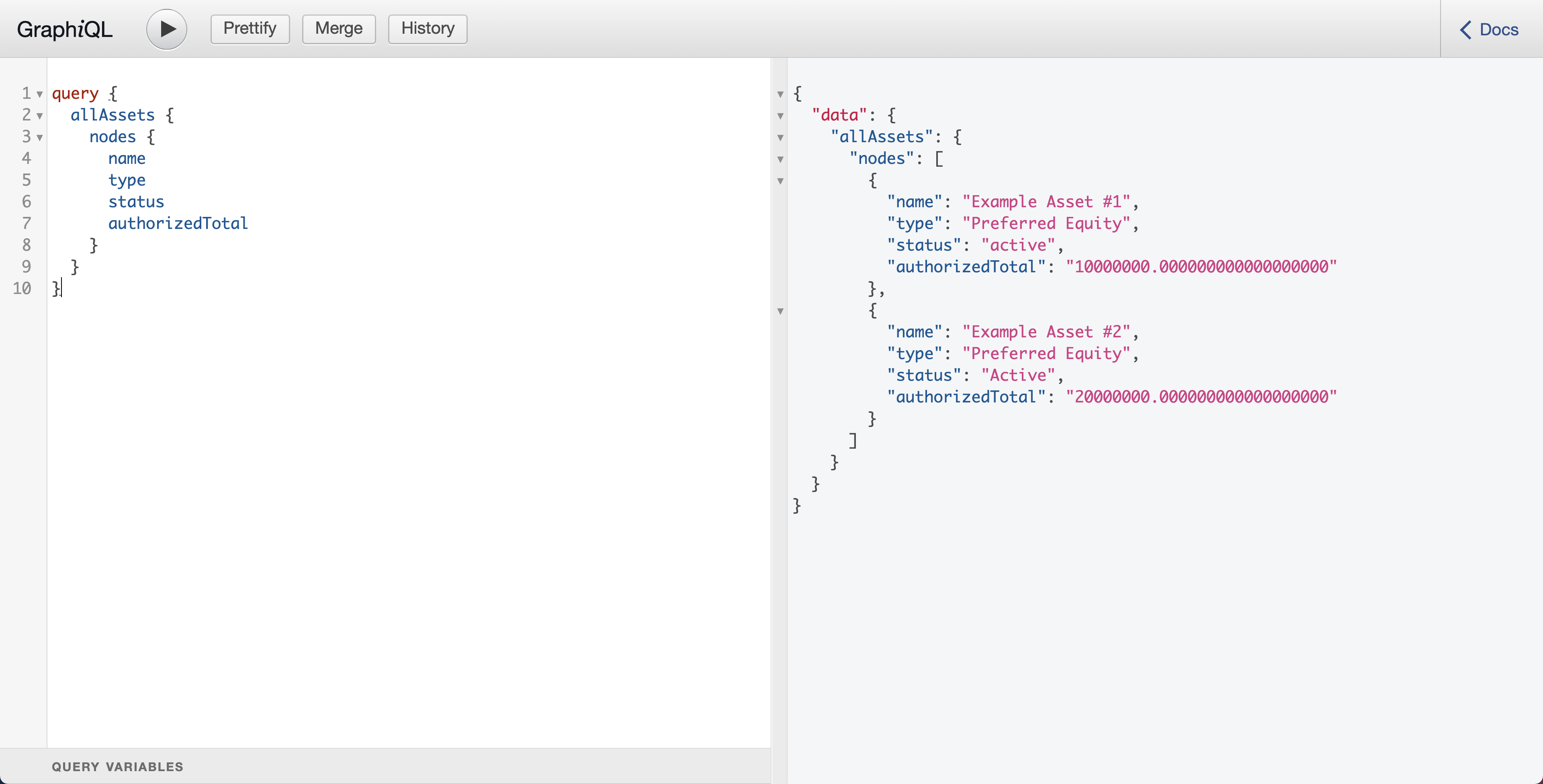 Query Assets